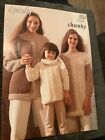 WENDY SWEATERS WITH CENTRE CABLE PANEL AND CIRCULAR YOKE KNITTING PATTERN