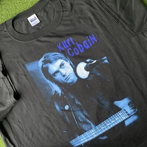 T-Shirt Kurt Cobain Nirvana grafisch doppelseitig XXL Notizbuch Ende der Musik Gedicht - Bild 1 von 10