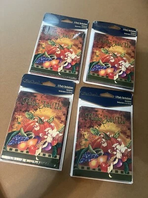 8 Thanksgiving Party Invitations Cards Bundle Of 4 - Image 1 of 3