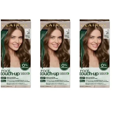 Tinte permanente para el cabello Clairol Root Touch-Up Natural Instincts paquete de 6 marrón claro Foto 1 de 4