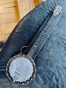 More details for zither banjo antique 5 string riley beautifully restored to new