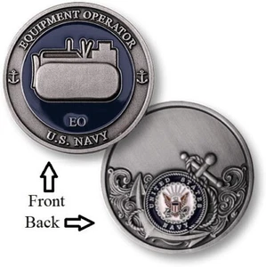 EO = Equipment Operator ~ Seabee ~ U.S. Navy ~ Challenge Coins - Bild 1 von 10