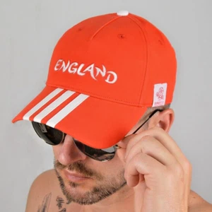 Adidas 3-Streifen England Herren Basecap Kappe Mütze EM Cap Fußball rot/weiß M/L - Bild 1 von 4