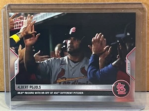 2022 TOPPS NOW 796 ALBERT PUJOLS CARDINALS MLB record HR 450th different pitcher - Picture 1 of 2