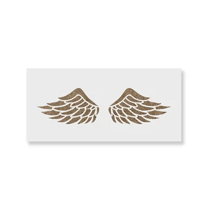 Wings Stencil - Durable & Reusable Mylar Stencils - Picture 1 of 5
