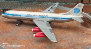 AEREO VINTAGE PAN AM BOEING N707PA GIOCATTOLO JET CLIPPER BATT. OPERA ALPI JAPAN anni 60 - Foto 1 di 24