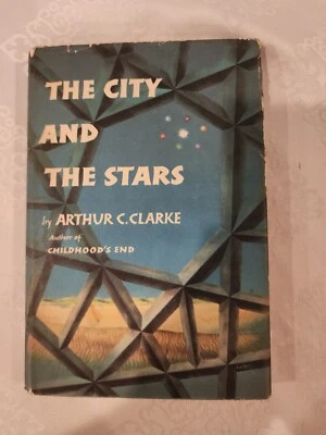 City and The Stars by Arthur C Clarke - 1956 HC/DJ, BCE, Science Fiction - Image 1 of 4