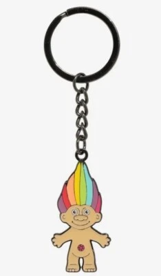 Llavero Trolls: Good Luck Troll Exclusivo Culturefly Rainbow Hair Trolls Foto 1 de 4