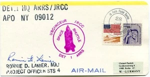 1982 Uscinceur JRCC Space Shuttle DET ARRS Ronnie Lanier SIGNED SPACE NASA USA - Picture 1 of 1