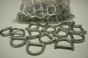 Wholesale 3/4" Silver matte D ring. for 35 pieces. - Picture 1 of 4