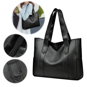 Damen Handtasche Weiches Leder Shopper Tasche Reise Umhängetasche Schultertasche - Bild 1 von 18