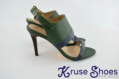 Lands' End Women's Greeen Leather Heel Pumps Size 8.5 - Image 1 of 4