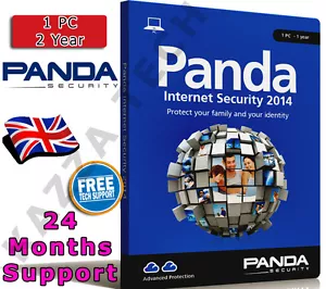 PANDA INTERNET SECURITY 2014 1 PC USER 2 YEAR! Activation License Key AntiVirus - Picture 1 of 2