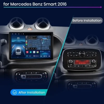 RADIO 2 DIN 11" PARA SMART 453 BLUETOOTH NAVEGADOR USB ANDROID WiFi 4G CARPLAY - Imagen 1 de 4