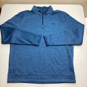 Suéter polar Under Armour para hombre UA Storm talla L cremallera 1/4 azul verde azulado golf - Imagen 1 de 11
