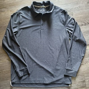 Langarm Golfshirt Herren Größe Large dunkelgrau Walter Hagen 11 Majors Polo - Bild 1 von 3