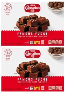 Nestle Carnation Famous Fudge Classic Chocolate Mix Kit 1.5 lbs, 27 oz (2 Boxes) - Picture 1 of 2