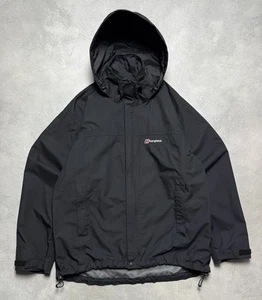 Berghaus AQ2 Mens Black Outdoor Waterproof Zip Up Hooded Jacket Size L - Picture 1 of 19