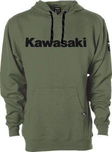 FACTORY EFFEX 26-88104 Kawasaki Squad Pullover Hoodie - Army Green - Large - Picture 1 of 1