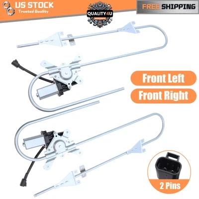 Front Left & Right 2X Window Regulator W/Motor for Kenworth T370 T680 C500 W900 - Image 1 of 4