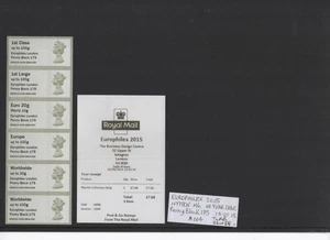 MACHIN NDC PENNY BLACK 175 EUROPHILEX MAY 2015 A004 Coll Strip POST GO FV £17.65 - Picture 1 of 1