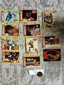 LOTE DE (11) tarjetas coleccionables Rocky II vintage Topps 1979 - Imagen 1 de 1