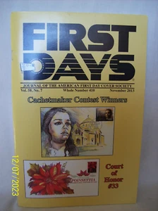 AFDCS First Days book from November 2013  Cachetmaker Contest Winners - Bild 1 von 3