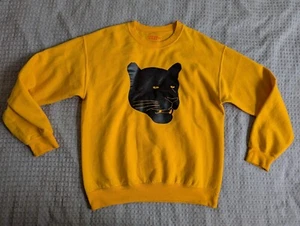 Sudadera Lorien Stern Adulto Mediana Amarilla Pantera Cuello Redondo Pullover Polar - Imagen 1 de 9