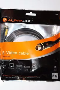 Alphaline S-Video Cable 6 ft #10885 - Picture 1 of 4