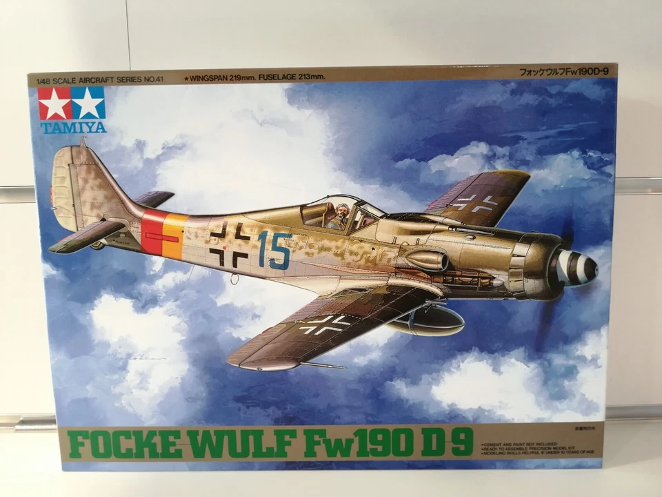FW190 D-9 FOCKE-WULF Tamiya 61041 kit 1-48 aereo militare caccia bombardiere - Immagine 1 di 2