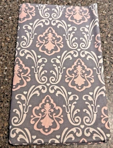 Emma & Mia Pink and Gray Divine Damask - 1 yard - Picture 1 of 2