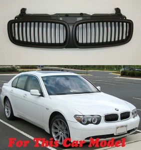 Front Kidney Grille MATTE BLACK OE STYLE FOR '2002-'2005 BMW E65 7 SERIES - Imagen 1 de 2
