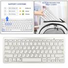 Silver Mini Korean 78 Keys Wireless Bluetooth Keyboard for Tablet PC Compact