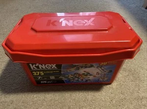 Red K’Nex Storage Container with Lid (EMPTY) - Picture 1 of 2