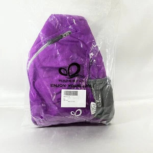 Zaino a tracolla Waterfly Sling Bag sopra la spalla confezione laterale viola NUOVO - Foto 1 di 13