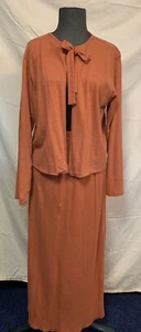 Putumayo orange-brown skirt and jacket. Size Small. - Picture 1 of 7