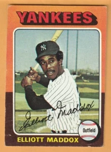 Elliott Maddox New York Yankees 1975 Topps #113 Michigan Wolverines Union NJ - Bild 1 von 2