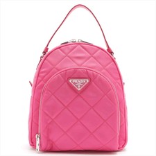 pink prada nylon backpack