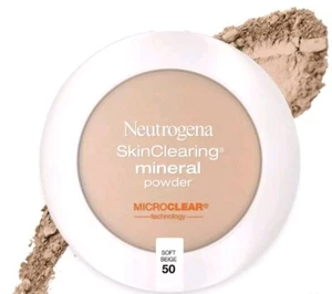 Neutrogena Skinclearing Mineral Powder,  50 Soft Beige - Picture 1 of 5