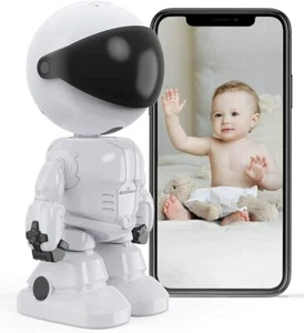 TELECAMERA ROBOT CAMERA WIFI IP BABY MONITOR SENZA FILI VIDEOSORVEGLIANZA - Picture 1 of 4