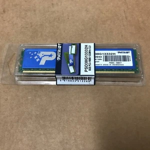 Patriot 8GB PC3-10600,1333Mhz, PSD38G13332H, DDR3 Desktop Memory Module Genuine - Picture 1 of 3
