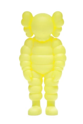 KAWS What Party Open Edition Yellow Action Figure - Never Displayed - Image 1 of 4