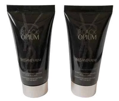 2x Yves Saint Laurent Líquido Hidratante Brillante Opio Negro para el Cuerpo 1.6 OZ. Foto 1 de 3