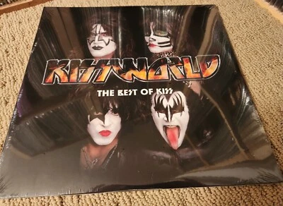 KISS KISSWORLD Limited Kissonline Issue Yellow With Red Splatter  New / Sealed - Image 1 of 4