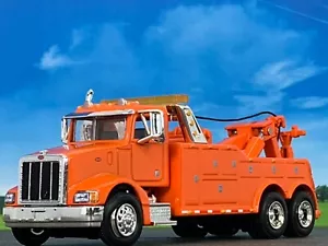 1/64 SPECCAST ORANGE 385 PETERBILT WRECKER TOW TRUCK - Picture 1 of 5