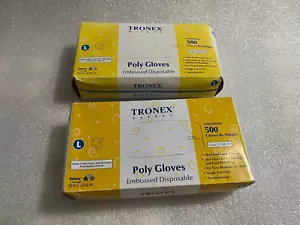 Lote De 2 Guantes Tronex Polietileno Repujado Disponibles 2 Paquetes De 500 Talla L - Imagen 1 de 5