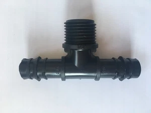 Camiseta de riego macho de púas 16 mm- 1/2"-16 mm hilo BSP - Imagen 1 de 3