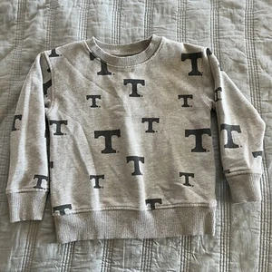 Kids Tennessee Volunteers Crewneck Medium 5/6 Gray Sweatshirt - Picture 1 of 7