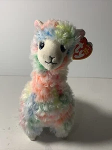 TY BEANIE BABIES 8" LLAMA LOLA RAINBOW STUFFED ANIMAL PLUSH TOY 2018 BRAND NEW - Picture 1 of 14