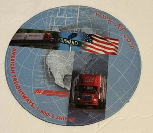Vintage Trucking American Freightways Rubber Computer Mouse Pad - Picture 1 of 2